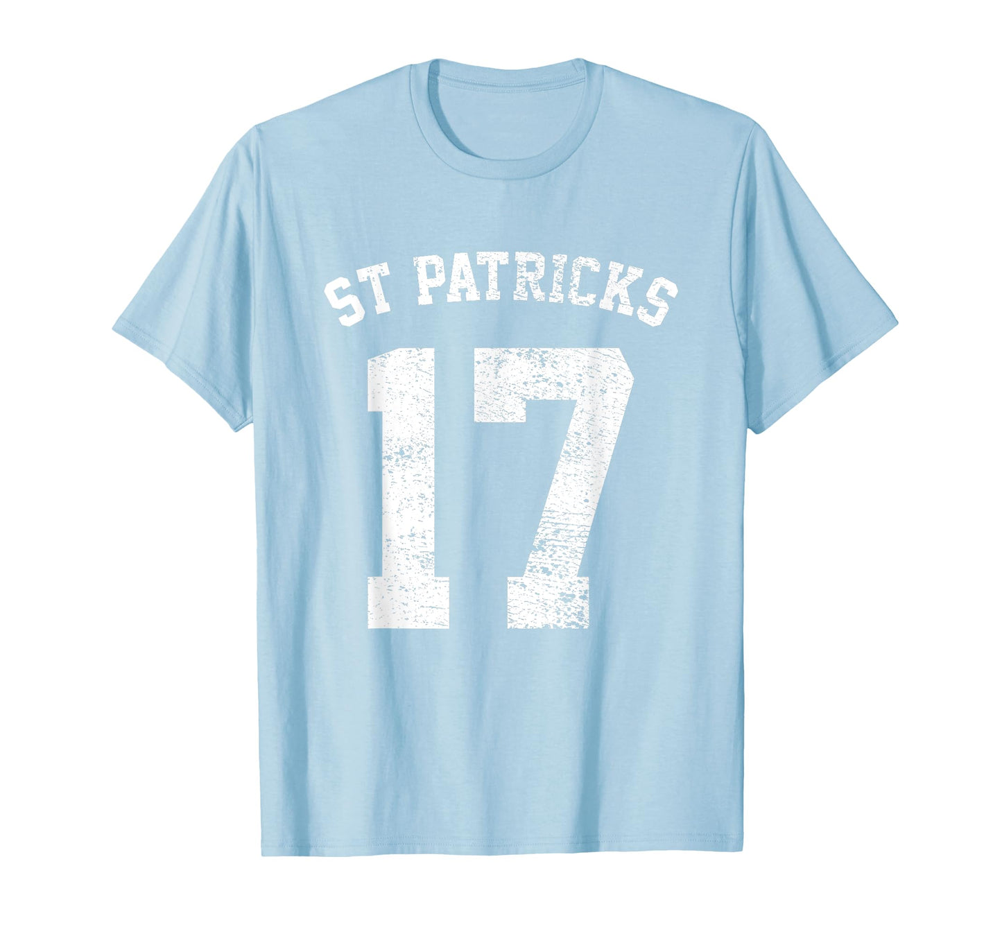 St Patricks Day March 17 Retro Distressed College Varsity T-Shirt
