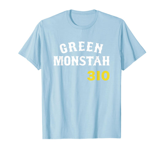 Green Monstah Boston Baseball City 310 ft Funny New England T-Shirt
