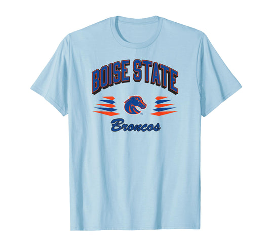Boise State Broncos Retro Diamond Gray Officially Licensed T-Shirt