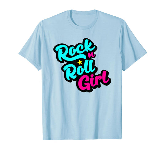 Rock N Roll Girl Ocean Fish Halloween Costumes Group Family T-Shirt