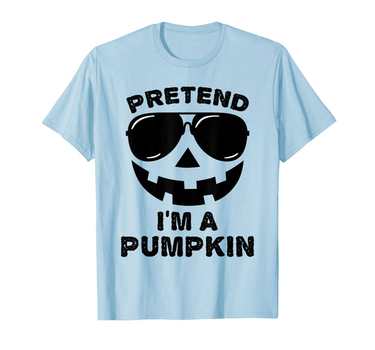 Pretend I'm A Pumpkin Halloween Costume Couples Matching T-Shirt