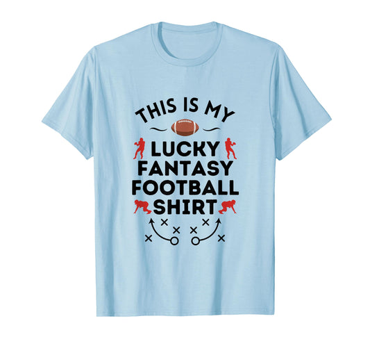 This Is My Lucky Fantasy Football Shir - Football Humor T-Shirt