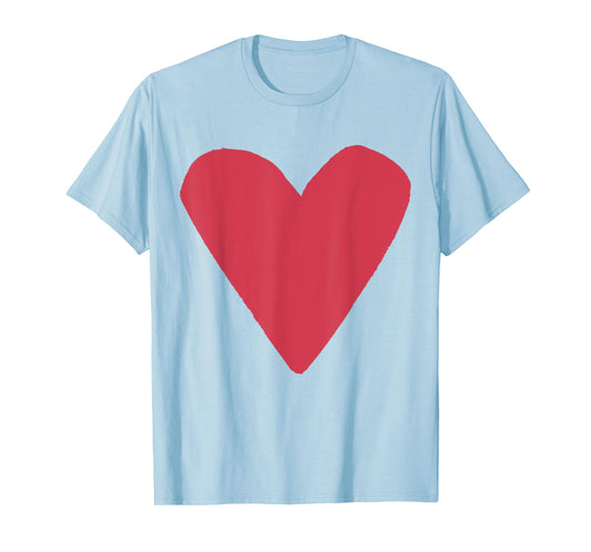Red Heart Orange T-Shirt