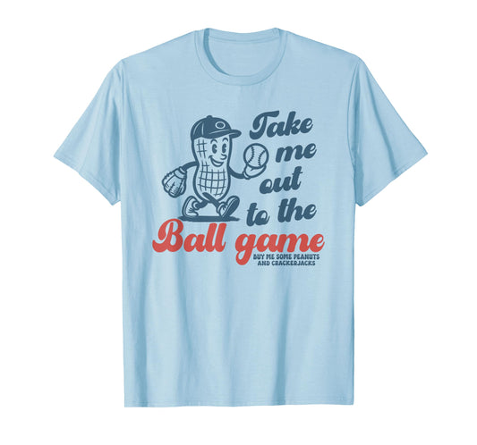 Take Me Out To The Ball Game, Retro Baseball T-Shirt