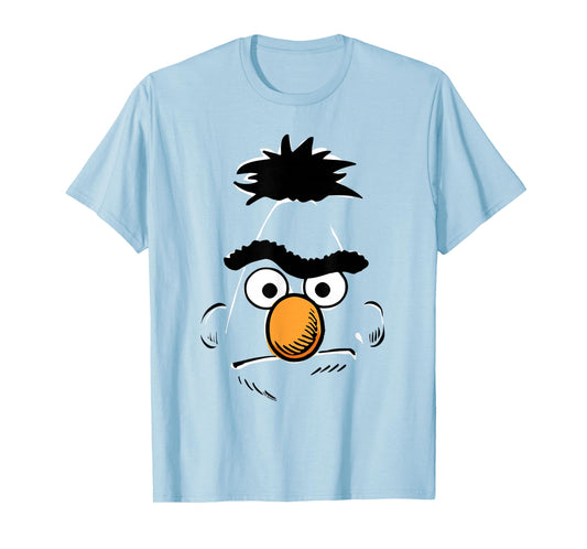 Sesame Street Bert Retro Sketch Face Halloween Costume T-Shirt