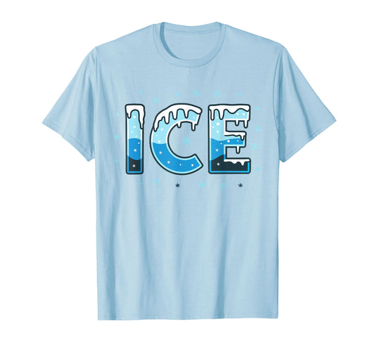 Ice Shirt Adult Kids Men Women Fire And Ice Costume T-Shirt