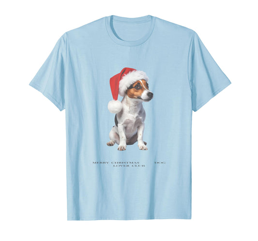 Jack Russell Terrier Christmas Dog Vintage T-Shirt