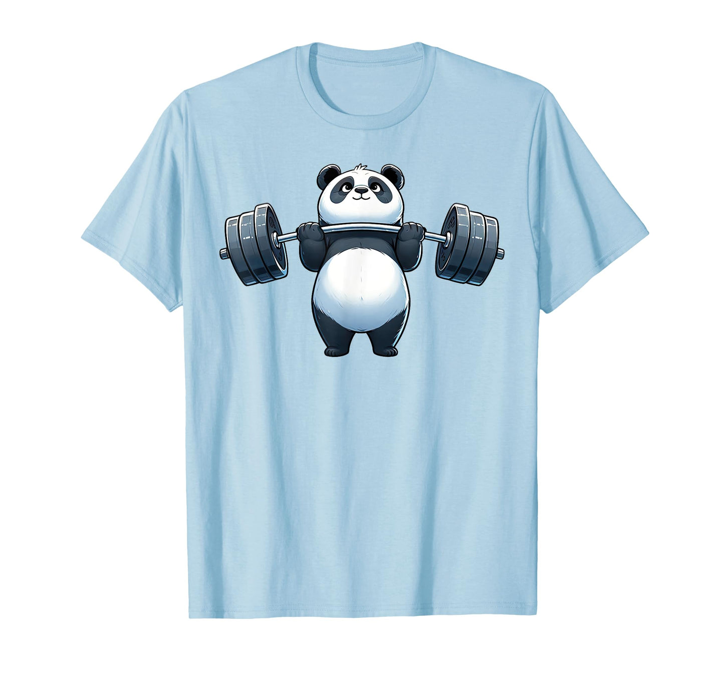 Panda Weightlifting Fitness Gym Training Bodybuilding T-Shirt