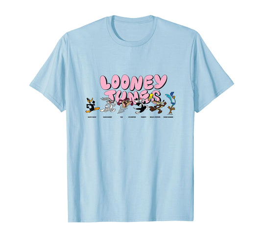 Looney Tunes Classic Characters Chasing Each Other Vintage T-Shirt