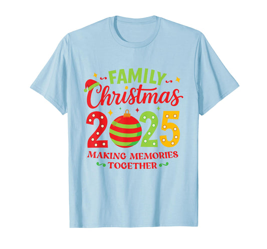 Family Christmas 2025 Group Matching Squad Funny Santa Elf T-Shirt