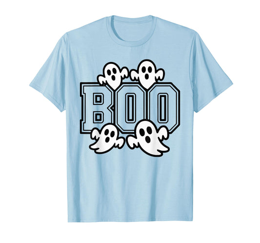 Funny Boo Ghost Costume Spooky Season Graphic Halloween T-Shirt