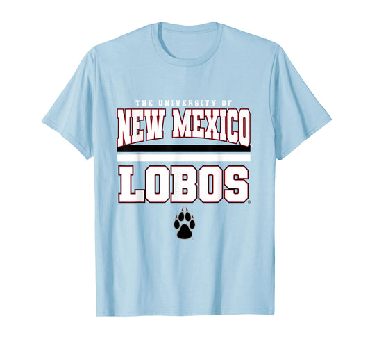 License Champs New Mexico Lobos NCAA Team T-Shirt - Red, Small, Short Sleeve, Classic Fit, Round Neck, Pull On, 1 Count, Non-Stretchable, Sports Fans, All Ages, Unisex-Kids
