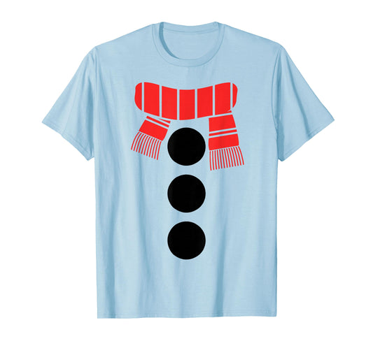 Snowman Shirt Adult Kids Men Women White Snowman Costume T-Shirt