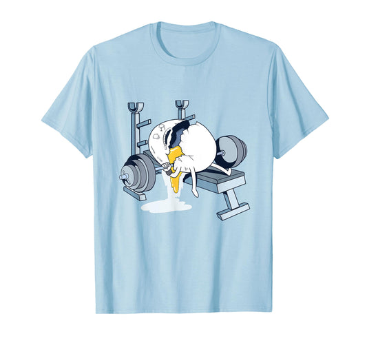 Egg Workout Accident T-Shirt Fun Gym And Diet Shirt Lifting T-Shirt