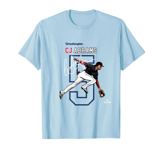 License Champs | Washington Baseball Fans | CJ Abrams MLBCJBRA3004 T-Shirt