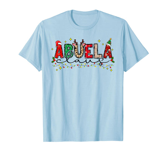 Abuela Claus Christmas Family Matching Pajamas Funny Xmas T-Shirt