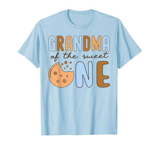Grandma Of The Sweet One Cookies and Milk 1st Birthday T-Shirt