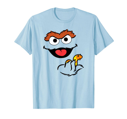 Sesame Street Oscar Holding Slimey Halloween Costume T-Shirt