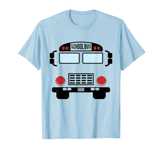 School Bus Costume Halloween Funny Yellow School Bus Driver T-Shirt