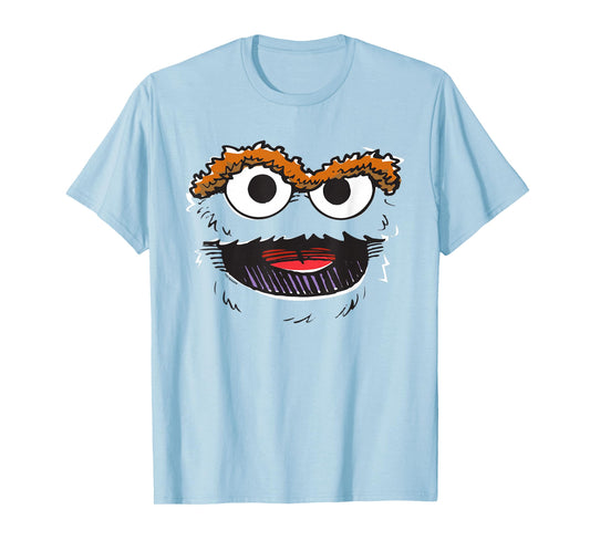 Sesame Street Oscar Retro Sketch Face Halloween Costume T-Shirt