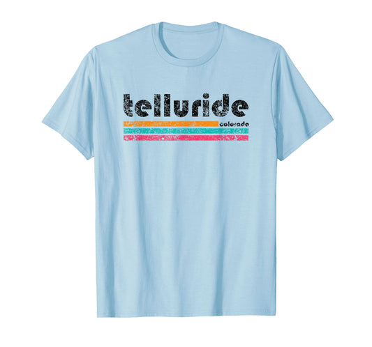 Telluride Colorado Retro Vintage Weathered Souvenir T-Shirt