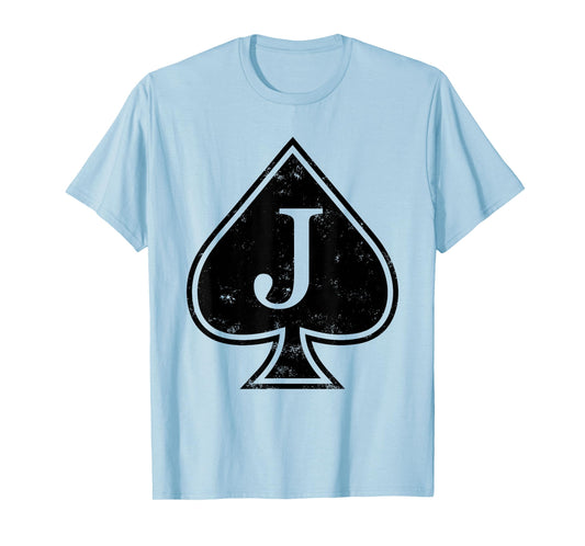 Blackjack Ace Spades Jack Playing Cards Casino Gambling T-Shirt