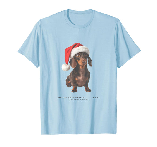 Dachshund Christmas Dog Vintage T-Shirt
