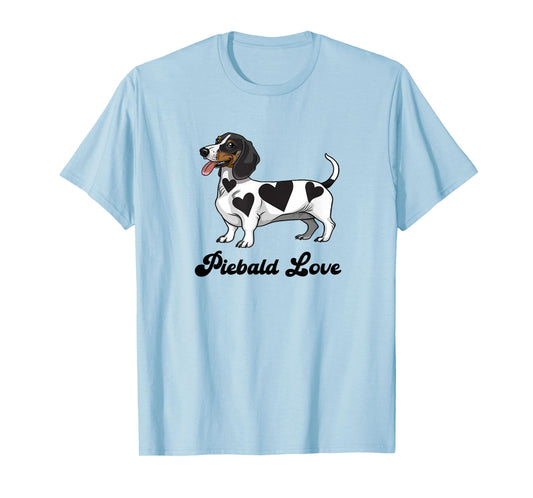 Funny Piebald Love Dachshund Lover T-Shirt