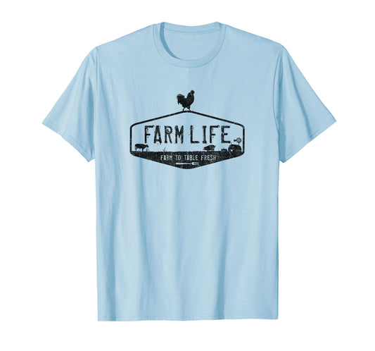 FARM LIFE T-SHIRT, LIVESTOCK DISTRESSED GRAPHIC T-Shirt