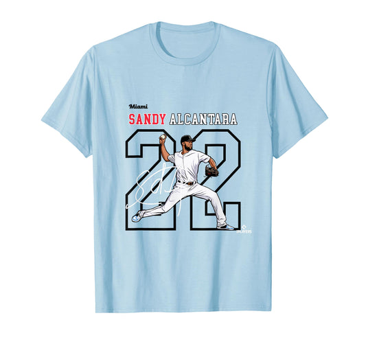 Sandy Alcantara | Miami Baseball Players | MLBSAL3005 T-Shirt