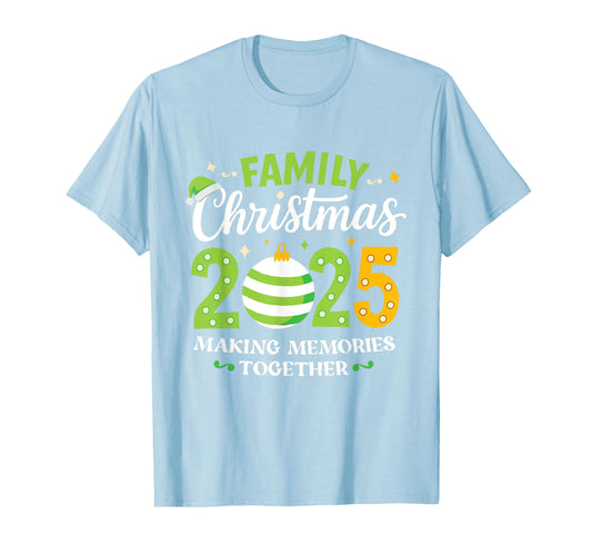 Family Christmas 2025 Group Matching Squad Funny Santa Hat T-Shirt