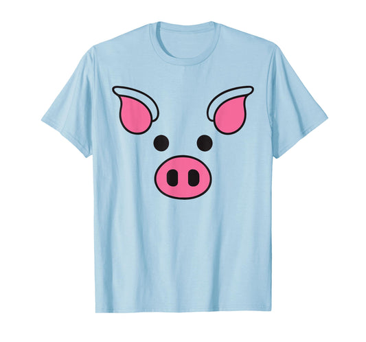 Pig Face Shirt Adult Kids Men Women Pig Face Costume T-Shirt