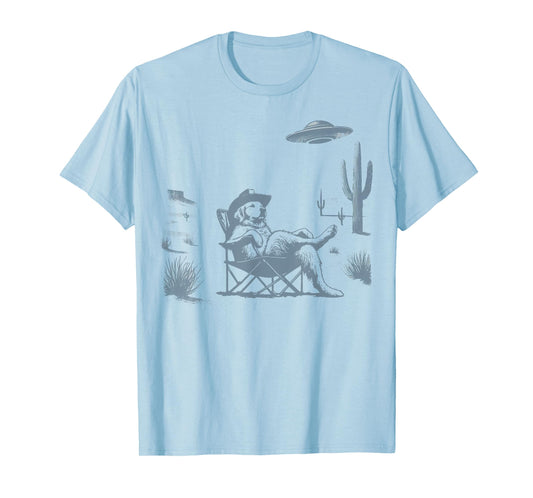 Howdy Golden Retriever Western Cowboy Vintage Dog Lovers T-Shirt