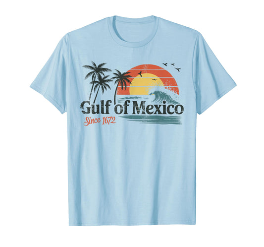Gulf of Mexico Forever Retro Vintage Beach Mens Women T-Shirt