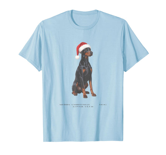 Doberman Christmas Dog Vintage T-Shirt