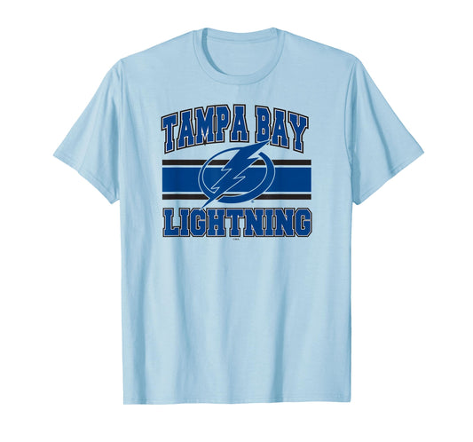 Tampa Bay Lightning Stripe Gray Officially Licensed T-Shirt
