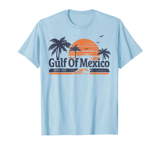 Gulf of Mexico 1672 retro Gulf of Mexico forever T-Shirt