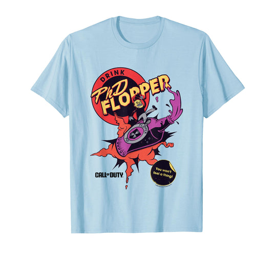 Call Of Duty Drink PhD Flopper You Won't Feel A Thing! Logo T-Shirt