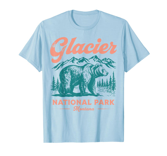 Glacier National Park retro T-Shirt