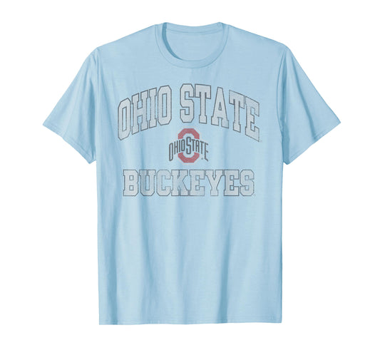 Ohio State Buckeyes Vintage Worn Gray Officially Licensed T-Shirt