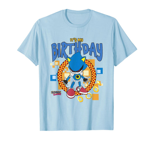 Sonic The Hedgehog Birthday It's My B-Day Metal Sonic T-Shirt
