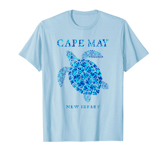 Cape May New Jersey NJ Sea Turtle Beach Souvenir Girls Boys T-Shirt