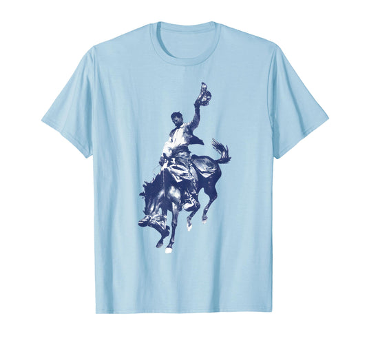 Cowboy Rodeo Horse Western Country Vintage Bronco Riding T-Shirt