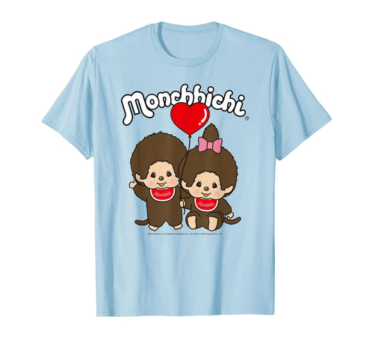 Monchhichi Valentine's Day Cute Little Fluffy Twins T-Shirt