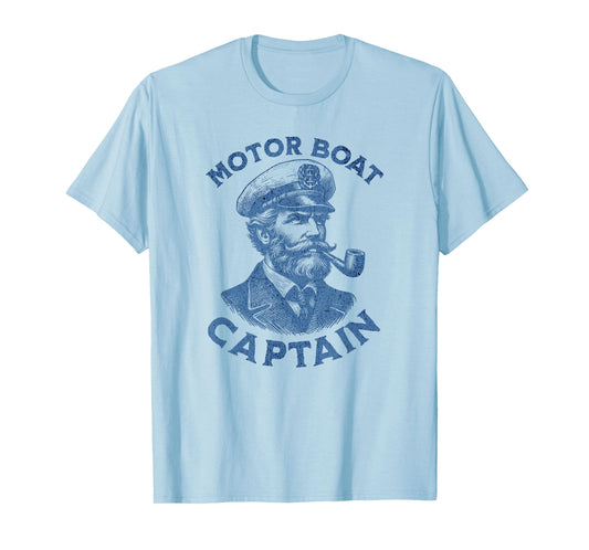 Funny Motor Boat Captain T-Shirt
