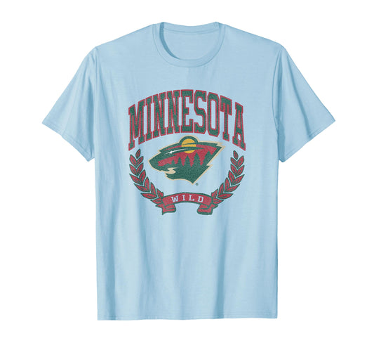 Minnesota Wild Vintage Victory Gray Officially Licensed T-Shirt