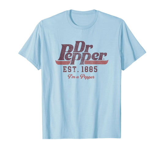 Dr. Pepper Est. 1885 I'm A Pepper Vintage Label T-Shirt