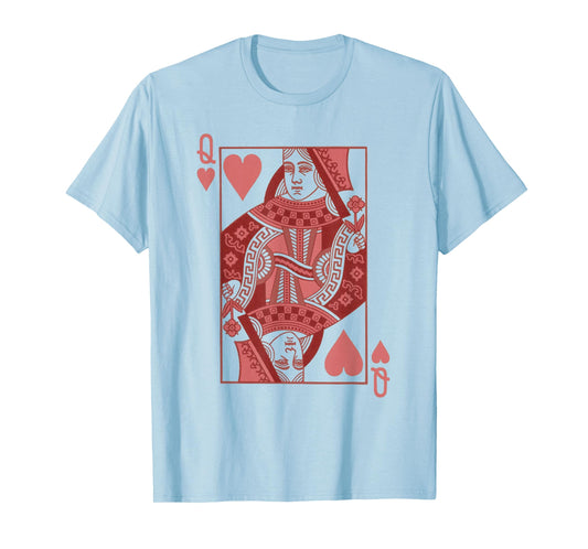 Queen Of Hearts Valentines Day Cool V-Day Couple Matching T-Shirt