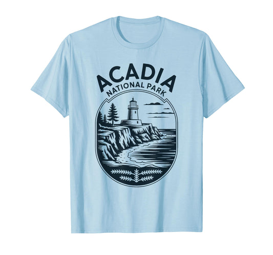 Acadia National Park Retro Camping Hiking US National Park T-Shirt