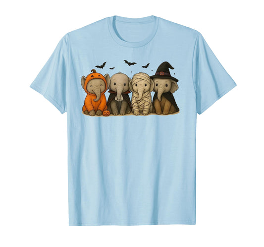 Elephant Halloween Mummy Witch T-Shirt